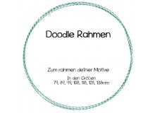 Stickdatei - Rahmen Doodle Rund